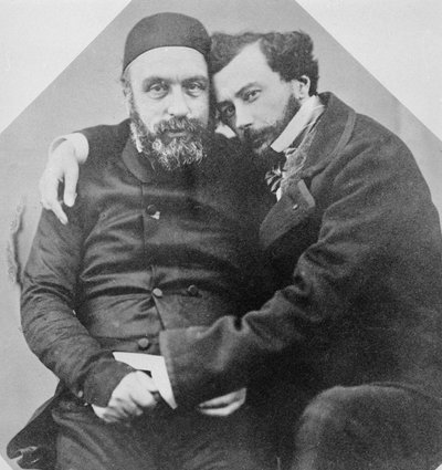 Porträt von Charles Lambert-Bey (1804-64) und Maxime Du Camp (1822-94) von French Photographer